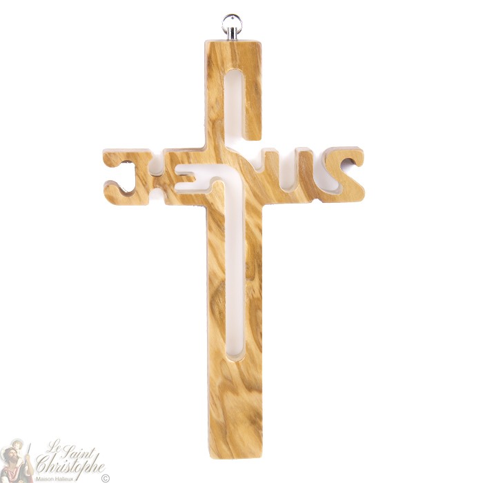 Cruz de madera · Jesús, en ti confío (2 maderas) Idioma Castellano  ¿Personalizado(a)? No