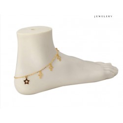 Chain foot small crosses and stars