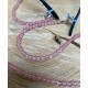 Eyeglass cord - Rose quartz - set of 5 pieces