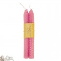 Beehive colored wish candles - pink pair