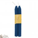 Alveare motivo candele desiderio - coppia blu