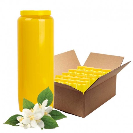 Yellow Novena candle - jasmine scent
