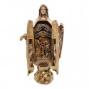 Virgin Mary statue Bronze resin triptych - 27 cm