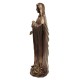 Statue Vierge Marie Triptyque résine bronze - 27 cm