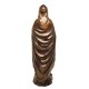 Statue Vierge Marie Triptyque résine bronze - 27 cm