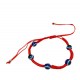 Red bracelet against the evil eye