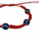 Red bracelet against the evil eye