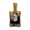 Médaille Padre Pio rectangulaire