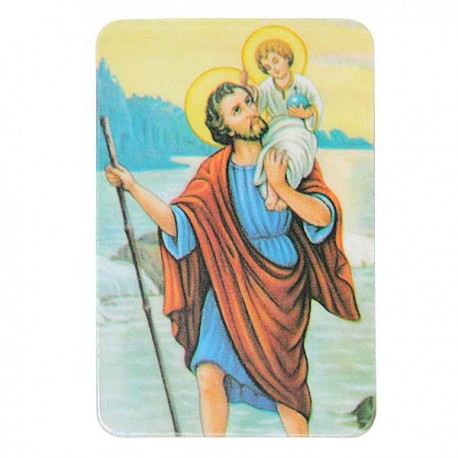 Saint Christophe des voyageurs magnétique 3cm - CHRIST-EN-OR