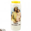  Candele Novene a San Giuseppe modello 1 - Preghiera Francese 