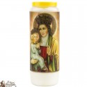 Candele della novena dedicate a Sant'Anna