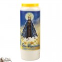 Novena candles to Our Lady of Aparecida