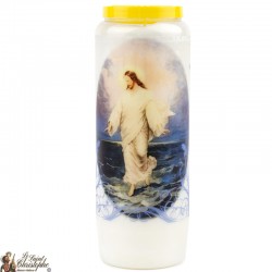 Novena candles to Jesus who walked on the Waters