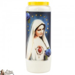 Novena candles to Our Lady of Fatima