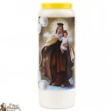 Candele della Novena alla Madonna del Carmine - modello 1