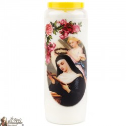 Velas de novena dedicadas a Santa Rita - modelo 2