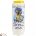 Novena candles to Our Lady of Banneux - Model 2