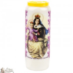 Candele della novena dedicate a Nostra Signora del Monte Carmelo - Modello 2