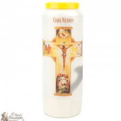 Velas de la novena de la Cruz de la Victoria