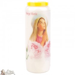 Velas de novena para la Virgen María - modelo 1