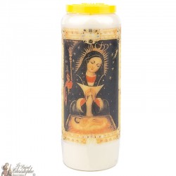 Novena candles to Our Lady of Altagracia