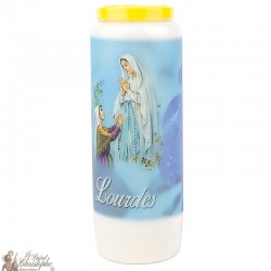 Candele della novena dedicate a Nostra Signora di Lourdes - Modello 3