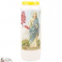 Novena candles for Saint Martha