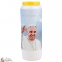 Pope Francis Novena candles - model 3