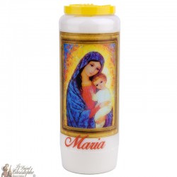 Candele della novena alla Vergine Maria - modello 3