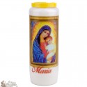 Velas de novena a la Virgen María - modelo 3