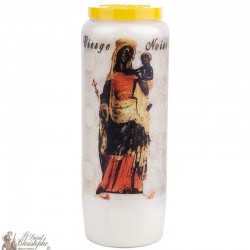 Candele della novena alla Madonna Nera