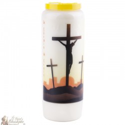 Novena candles for Stations of the Cross