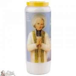 Candele della novena dedicate a San Giovanni Maria Vianney, curato d'Ars