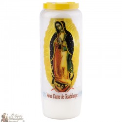 Novena candles to Our Lady of Guadalupe