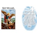 Autocollant bougie de neuvaine avec prière néerlandais  - Saint Michael