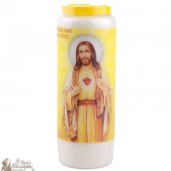 Velas de la novena del Sagrado Corazón de Jesús