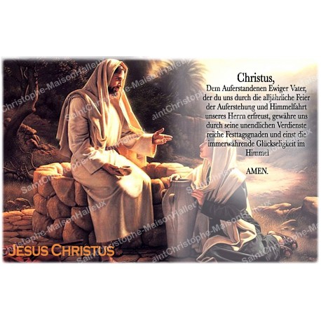 sticker with german  prayer - Jesus 2