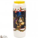 Christmas Novena candles - nativity scene