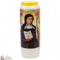 Novena candles for Saint Odile