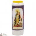 Candele per la novena dedicate a Nostra Signora di Montligeon