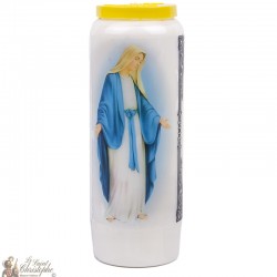 Novena candles for the Blessed Virgin