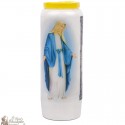 Novena candles for the Blessed Virgin