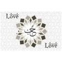 decorative sticker  - novena candle - Love arabic model 3