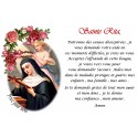 sticker with french  prayer - Saint Rita - 1b