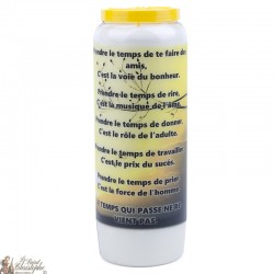 Novena candles “Take the time” - Yellow