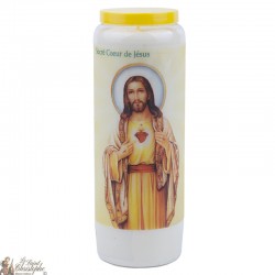 Novena candles to the Sacred Heart of Jesus