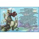 sticker with french  prayer - Saint Georges