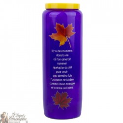 Purple novena candles for a lost loved one - model 1